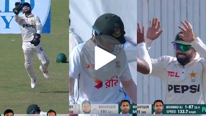 [Watch] Rizwan Roars, Babar Runs Like A Kid As Mushfiqur Misses A Double Century